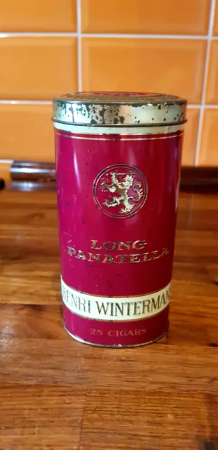 Collectable Empty Metal 25 x Cigar Tin - Henri Wintermans - Long Panatella