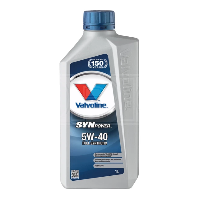 VALVOLINE SYNPOWER 5W40 5W40 Fully Synthetic Engine Oil 1 Litre 1L