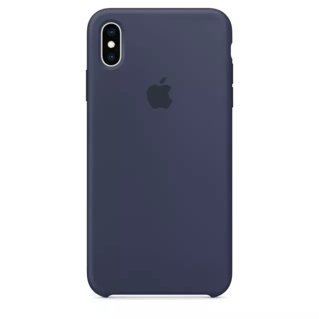 Genuino Apple IPHONE XS Max Funda de Silicona/Cubierta - Azul Medianoche - Nuevo