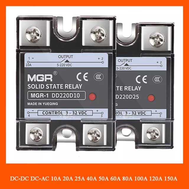 Single Phase Solid State Relay SSR Module DC-DC 10-100A DC-AC 10-150A &Heat Sink