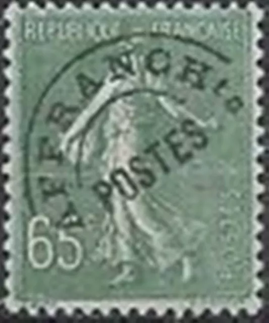 FRANCE STAMP TIMBRE PREOBLITERE YVERT N° 49 " SEMEUSE 65c OLIVE " NEUF xx TTB