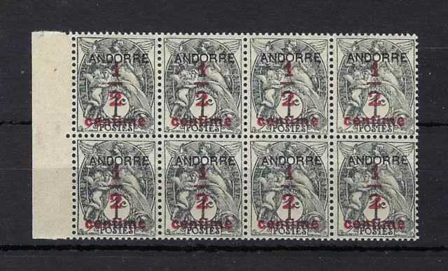 French Andorra 1931 Sc# P1 set Arms Andorre block 8 MNH