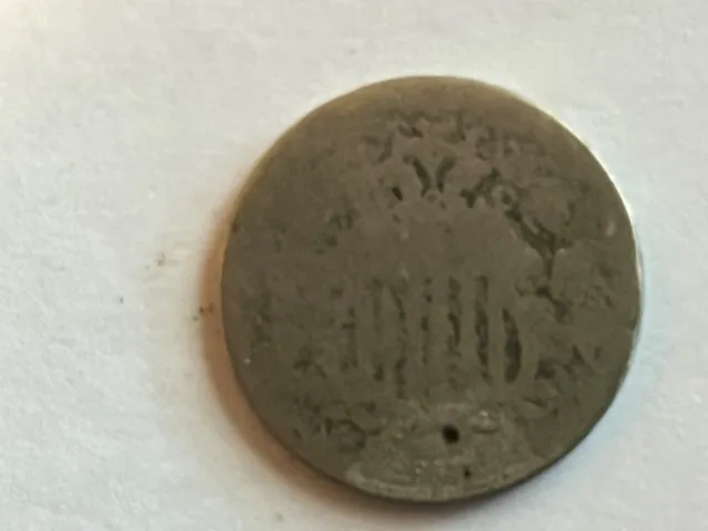 1867 Shield Nickel - No Rays