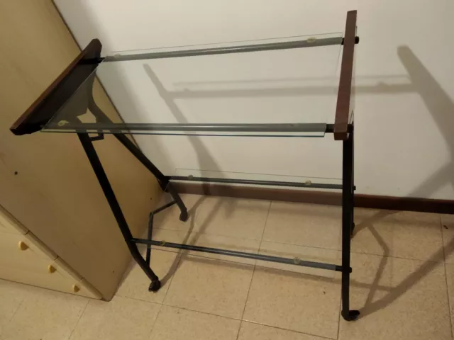 Carrello Porta TV Con Vetri Anni 60/70 Vintage