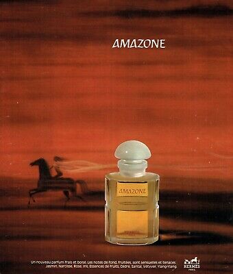 Publicité Advertising 087  1974  parfum femme Amazone par Hermès 