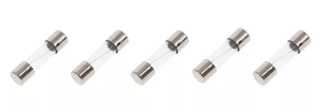 5 Pack of Buss AGX-15, 15A 32V Fast Acting (Fast Blow) Glass Fuses 1/4" x 1"