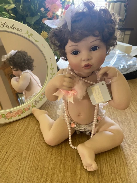 Ashton Drake "Pretty as a Picture" porcelain doll W/Mirror Titus Tomescu  GUC