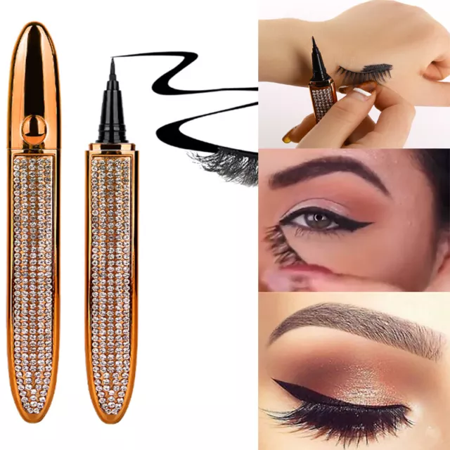 Diamond Magic Eyelash Self Adhesive Eye Liner Pencil Quick-drying No Glue Needed