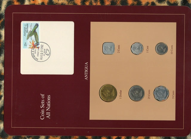 Coin Sets of All Nations Antigua E.C.1981-1994 UNC 10 cents 1994 Scarce AUG10 92
