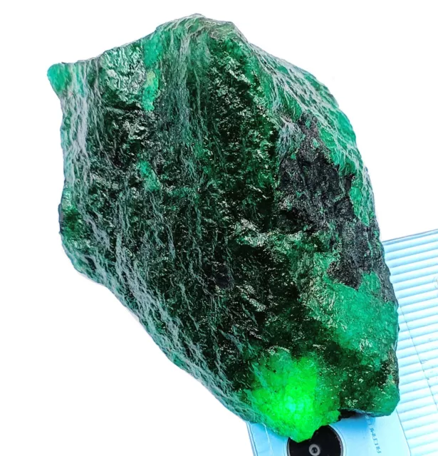 3900 Ct Uncut Rough Chunk Natural Green Emerald Egl Certified Loose Gemstone Mnj