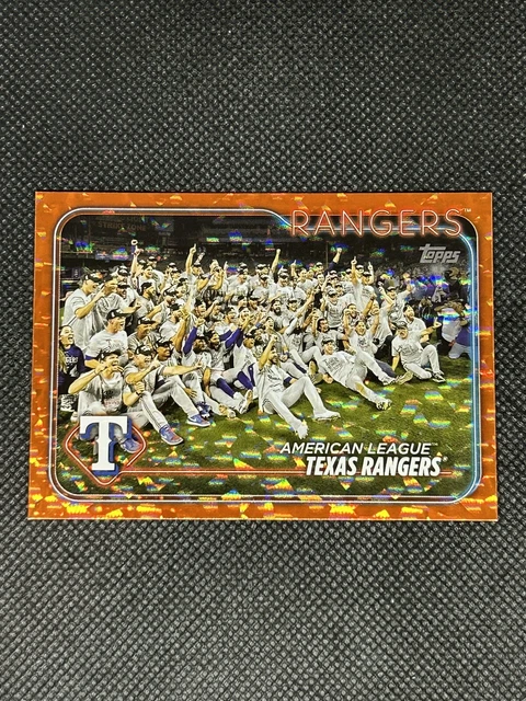 Texas Rangers 2024 Topps Series 1+2 Base Team Set 19 Cards