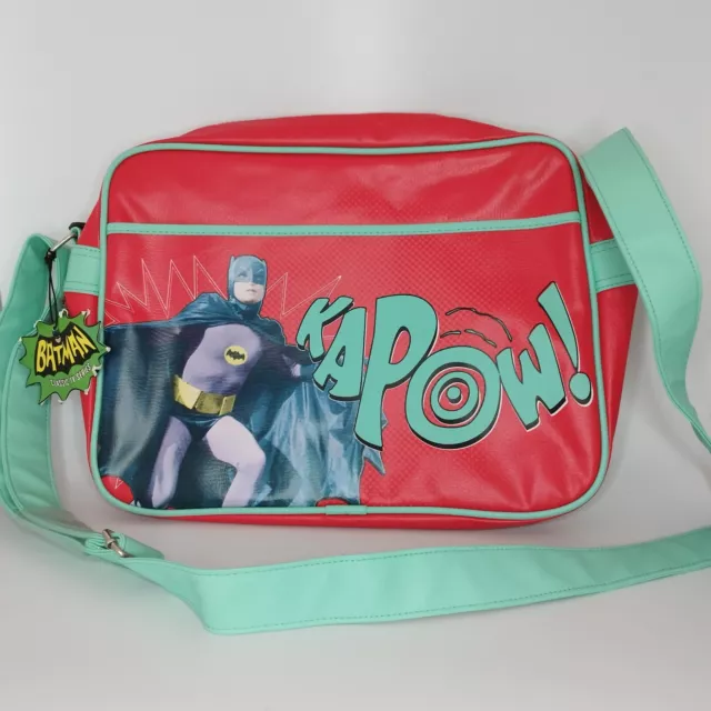 Batman TV Series Red Kapow Retro Shoulder/Messenger Bag By Half Moon Bay