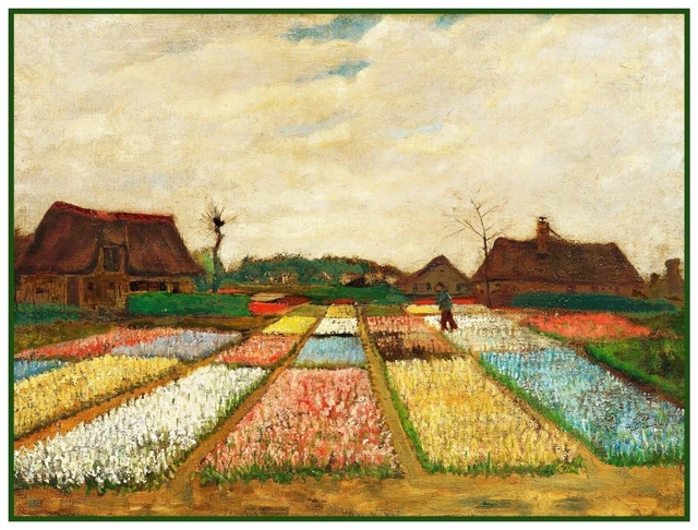 Carta da parati Van Gogh | Ciliegi e mandorli in fiore | Carta da parati degli anni 70
