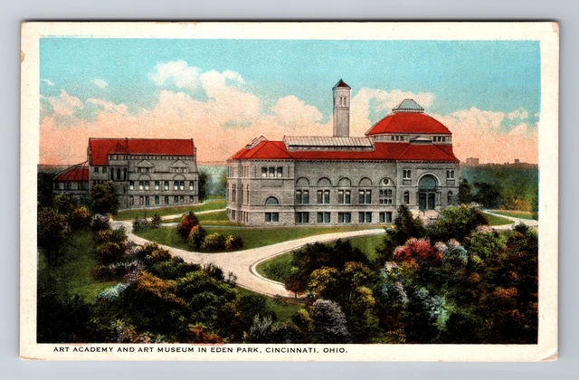 Cincinnati OH-Ohio, Eden Park Art Academy & Art Museum, Antique Vintage Postcard