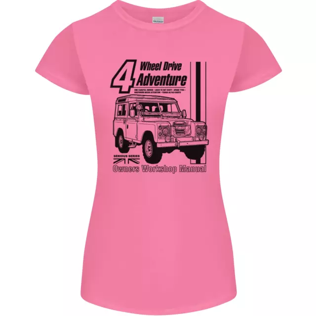 T-shirt 4 ruote motrici Adventure 4X4 Off Road donna Petite Cut 2