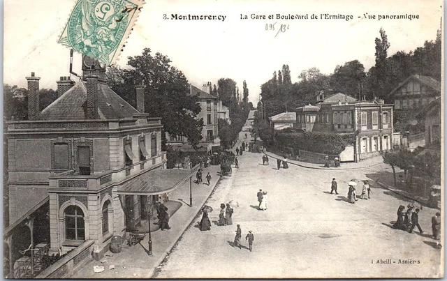 95 MONTMORENCY - la gare et boulevard de l'ermitage