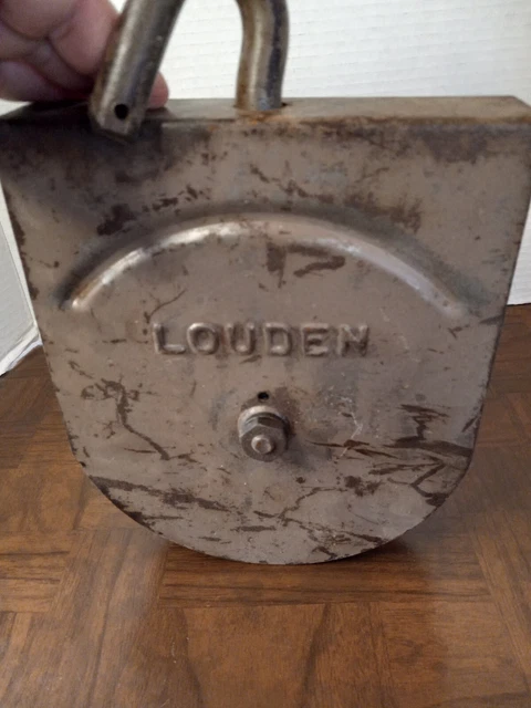 Antique Loudon steel large Tackle Pully Farm? Garage Decor