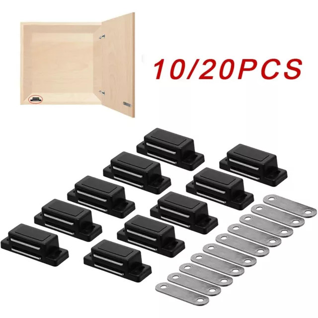Durable Magnetic Latch for Wardrobes Cupboards and Cabinets 10/20 Pack