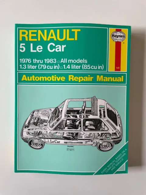 1976 Haynes Renault 5 Le Car Thru 1983 Automotive Repair Manual 141 Us