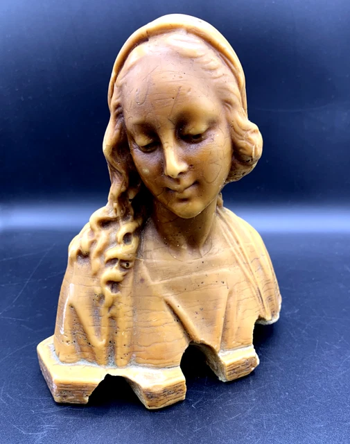 BUSTE ANCIEN EN cire représentant la Vierge Marie EUR 86,00 - FR
