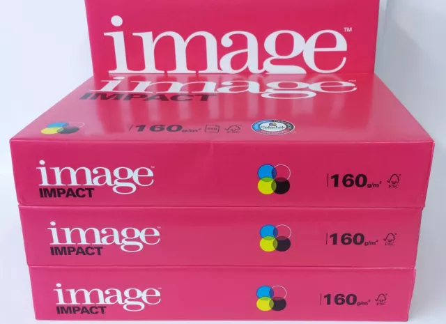 A5, A4 OR A3 IMAGE IMPACT SMOOTH WHITE PAPER OR CARD 100gsm 120gsm 160gsm 200gsm