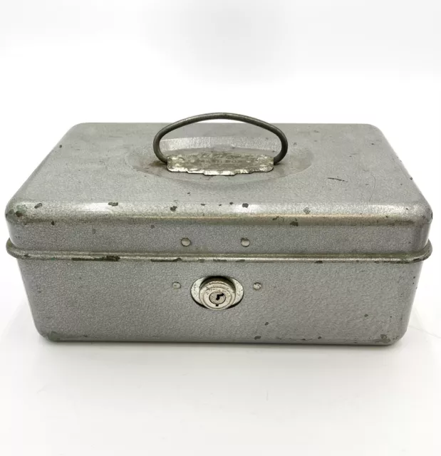VTG UTILCO STEEL security box cash box *RARE Keys* UNION TOOL