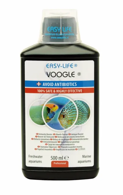 Easy Life Voogle 500ml Aquarium Fish Tank Water Conditioner Stress Coat Slime