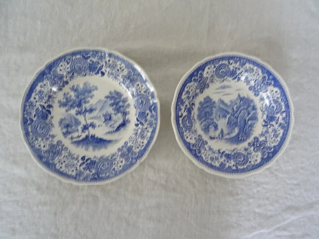 2 ASSIETTES Burgenland Villeroy et Boch bleu 670323 2