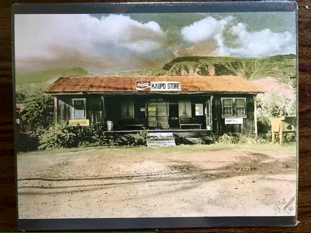 Kaupo Store West Maui Hawaii 1984 Hand Colored F/Original Black & White Photo