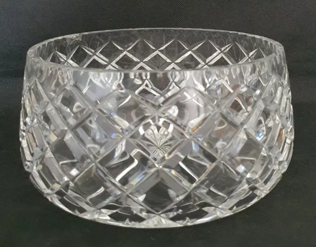 Vintage Crystal Pinwheel Bowl