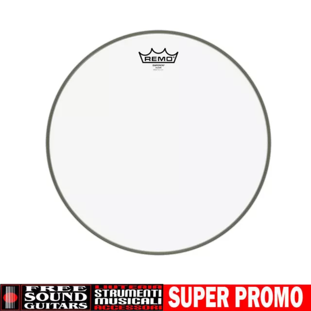 Remo Emperor 14" Be-0314-00 Pelle Clear Trasparente Per Batteria Acustica