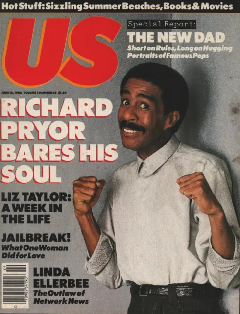 US Magazine - June 16, 1986 - Richard Pryor - Elizabeth Taylor - Linda Ellerbee