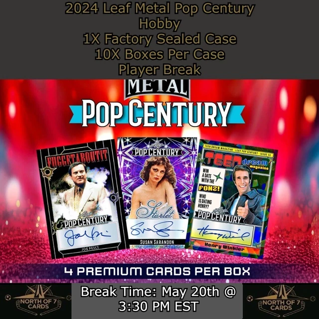 SUSAN SARANDON 2024 Leaf Metal Pop Century Hobby 1X Case Player Break