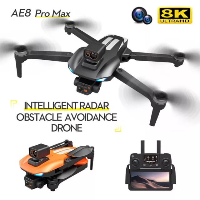 AE8ProMax 5G GPS WiFi FPV Drone 8K Dual ESC Camera Brushless Drone RC Quadcopter 3