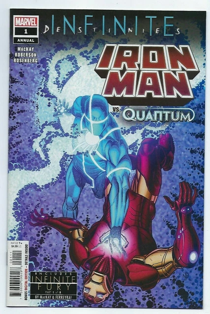Marvel Comics IRON MAN ANNUAL #1 first printing cover A Infinite Destinies