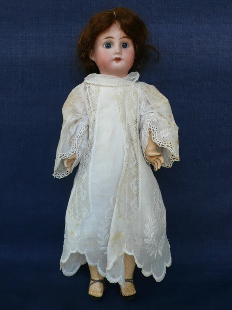 POUPEE ANCIENNE TETE BISCUIT EN BISEAU FLEISCHMANN - HT 46 CM