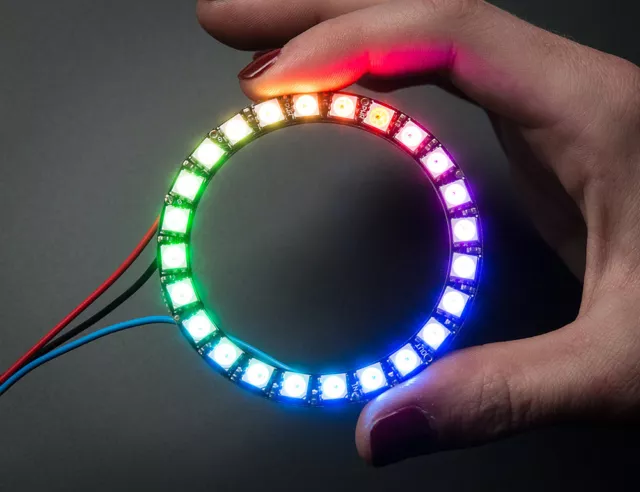 Adafruit NeoPixel Ring - 24 x WS2812 5050 RGB LED with Integrated Drivers