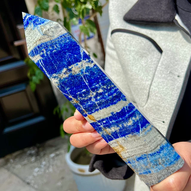 1.72LB   Colony lapis lazuli quartz crystal obeliskpoint wand aura healing