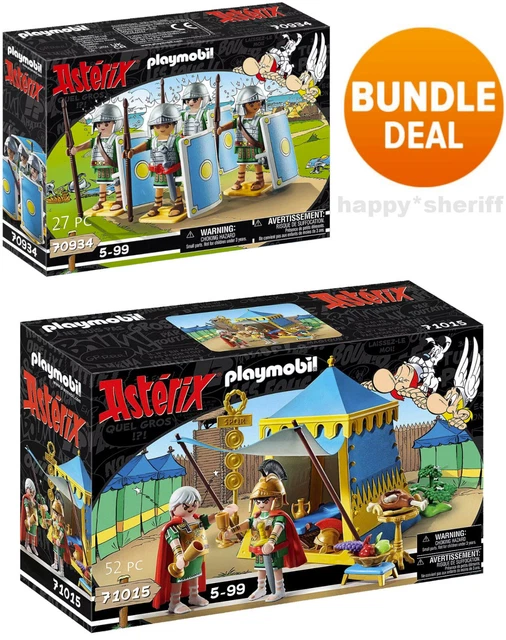 PLAYMOBIL ENSEMBLES ASTÉRIX 71015 et 70934 soldats romains légion