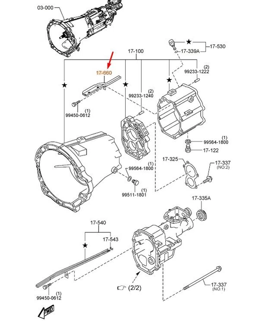 MAZDA CX5 MK2 Transmission Oil Pass M60217540 NEW GENUINE £33.00