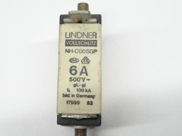 Lindner NH-C00SGP 6A Insert Fusible