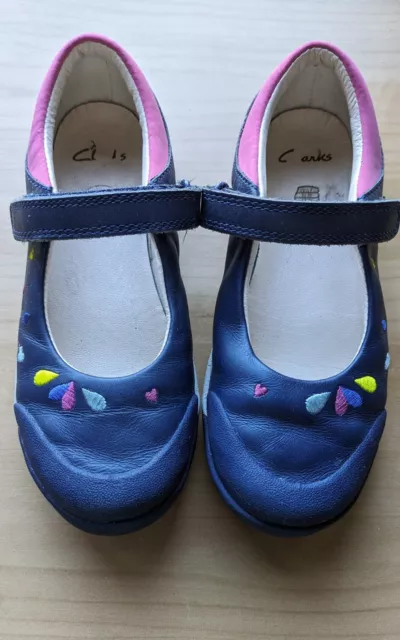 Scarpe Clarks blu Mary Jane per bambina taglia 12,5F