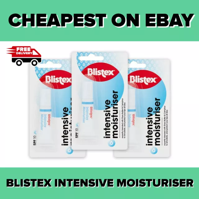 Blistex Lip Balm Intensive Moisturiser SPF10 👉 Pack of 3