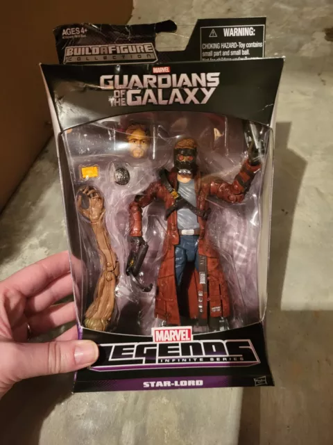 Marvel Legends, Star-Lord,  Guardians Of The Galaxy, Groot Baf, Nib