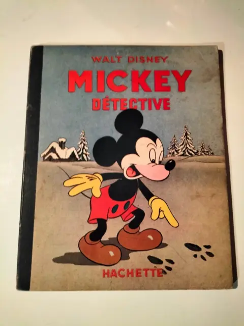 Bd 1950 Mickey Detective Walt Disney Hachette (Q127)
