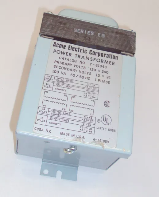 Acme Electric T81048 Buck-Boost General Purpose Transformer, Single Phase