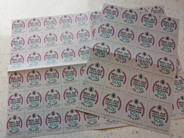 £40 CAMRA Real Ale & Cider Vouchers (Valid til Oct 2024)