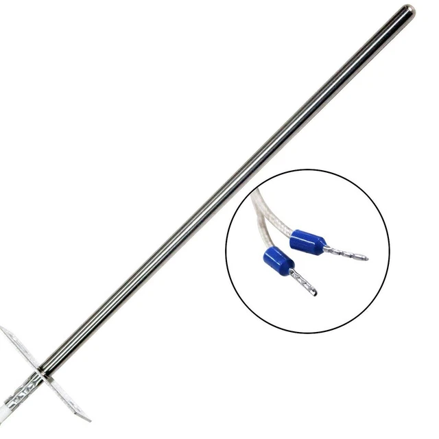 IOVEO Capteur PT1000 Température Jusqu'à 400°C - Sonde Fumée Collecteur Avec Câble Verre 1m
