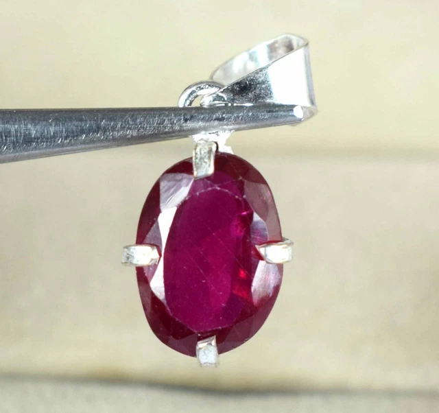 Naturel Rubis Rouge Pigeon 8.55 CT Coupe Ovale Mozambique Certifié Pierre