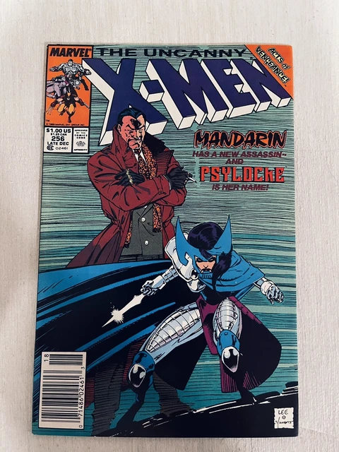THE UNCANNY X-MEN 256 Marvel Comics  JIM LEE 1st LADY MANDARIN Psylocke VF/NM